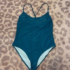 NWT Cupshe Teal Open Back One Piece